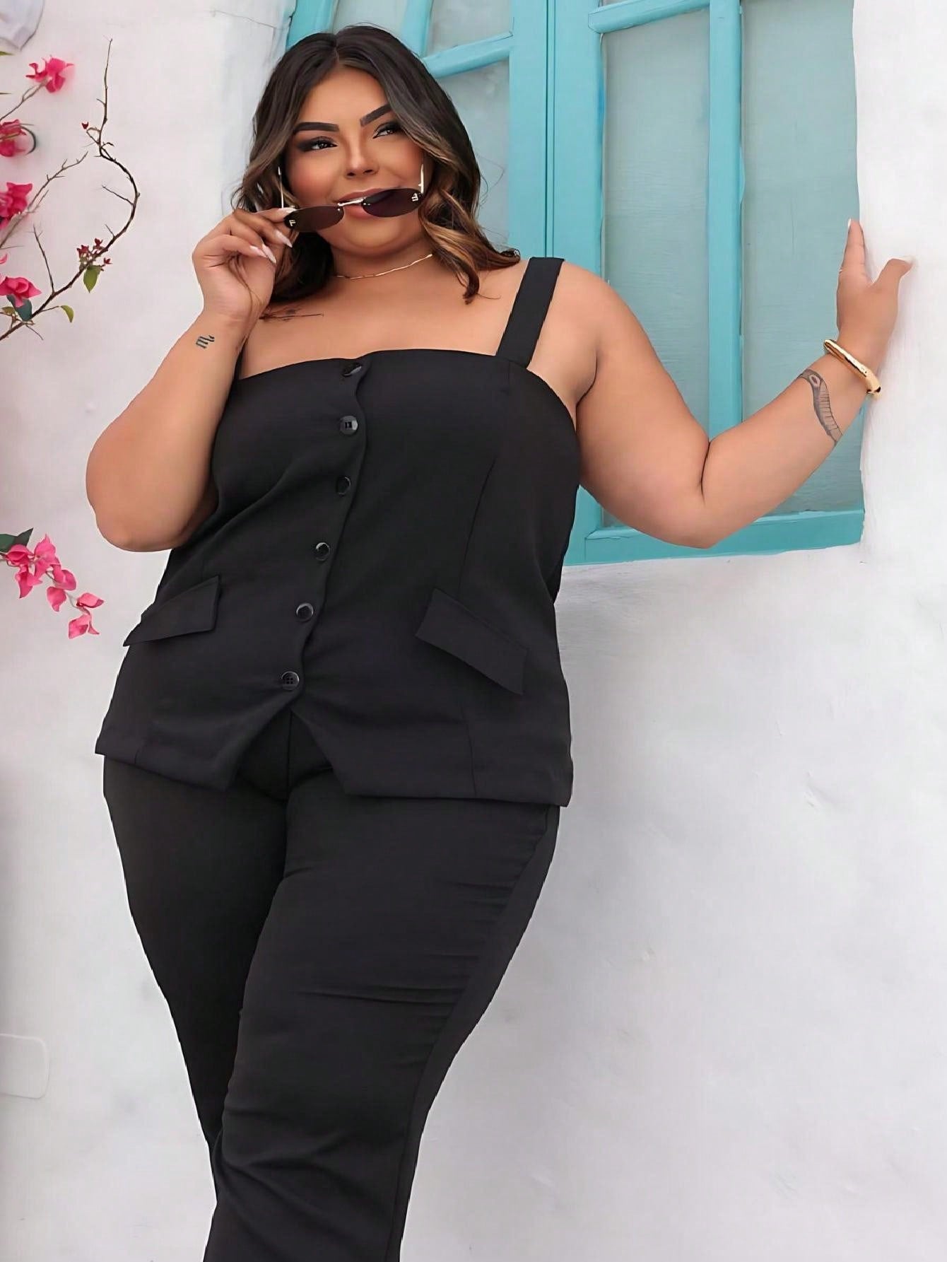 Conjunto Feminino Alfaiataria Plus Size