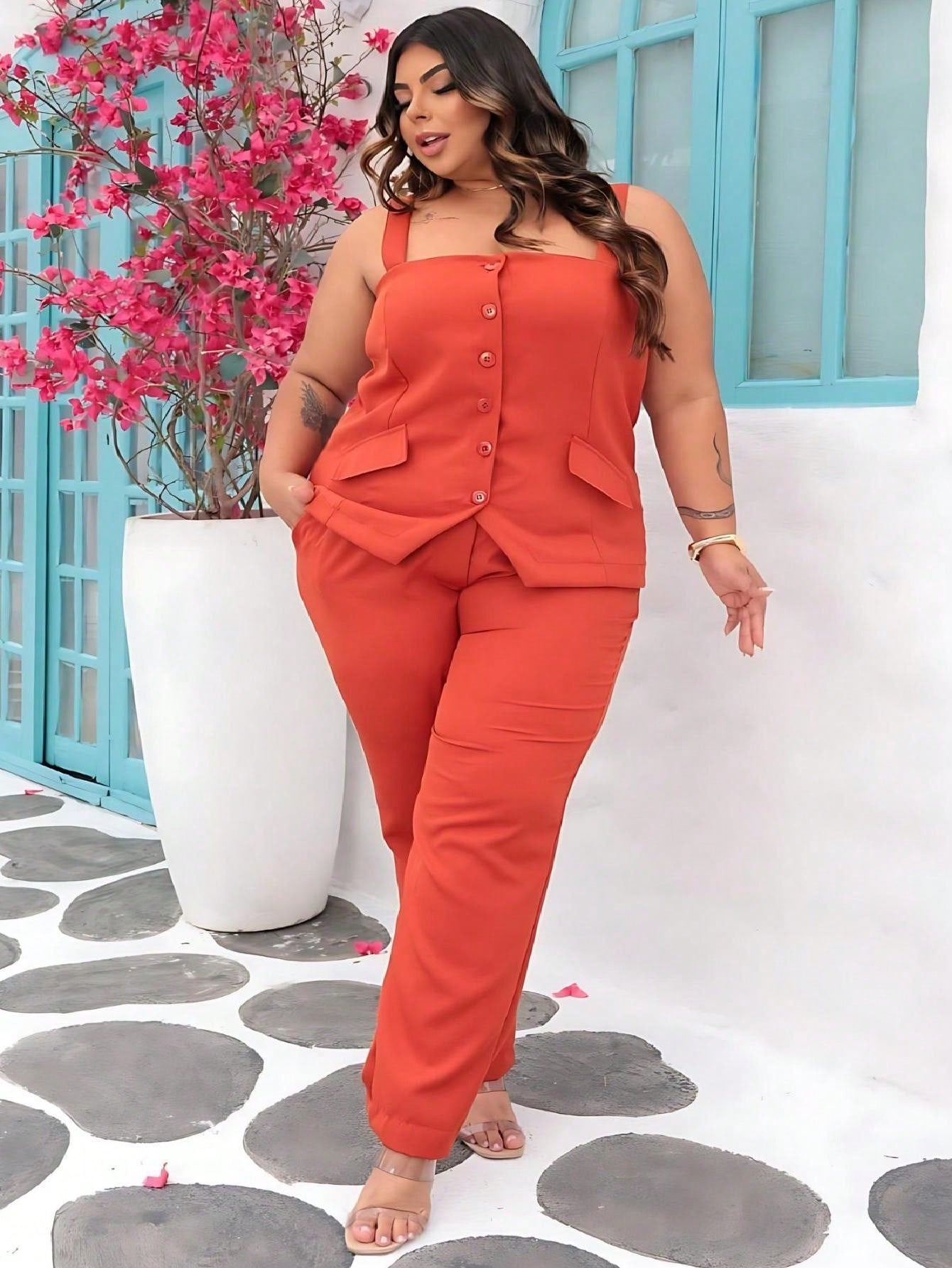 Conjunto Feminino Alfaiataria Plus Size
