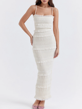 Vestido Longo Plissado Mariah - GOLDEN ERA