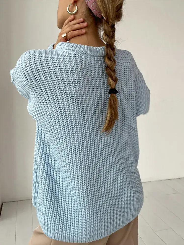 Suéter Feminino de Tricot Oversized Rodoalita