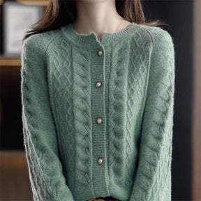 Cardigan Casual Vintage Glace