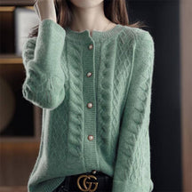 Cardigan Casual Vintage Glace