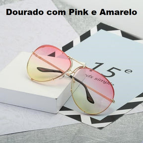 Óculos de Sol Aviador Oversized